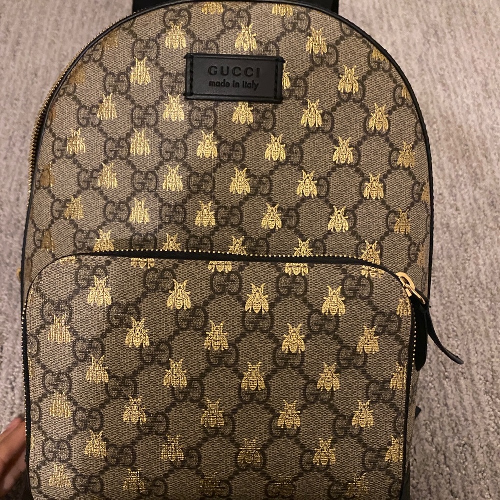 Authentic Gucci bumble bee mini backpack